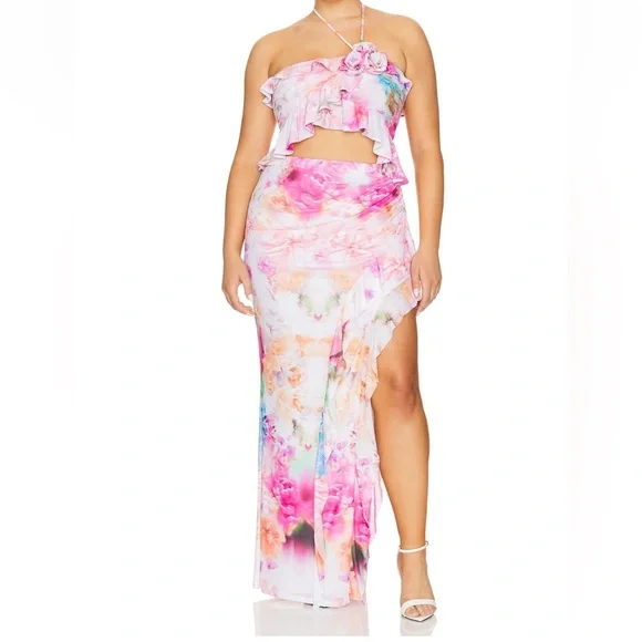 AFRM Pink and Orange Floral Set REVOLVE - Picture 2 of 16